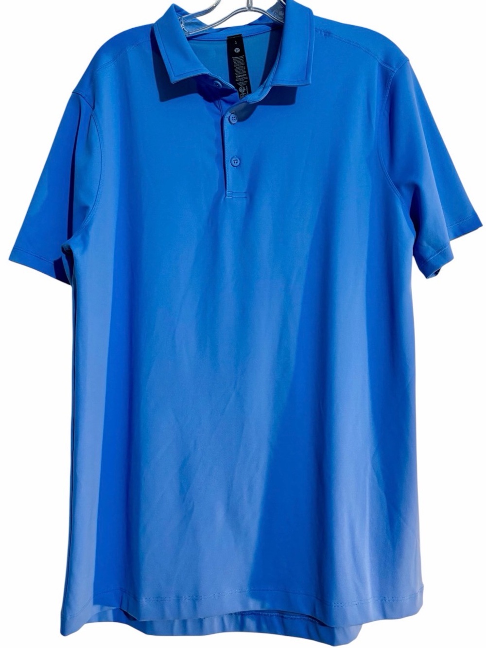 Lululemon Men’s ShowZero Classic Fit Polo Shirt Sz Large Blue LM3FLWS